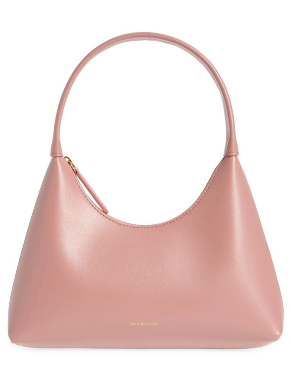 Mansur Gavriel Womens Mini Candy Faux Vegan Leather Hobo Shoulder Bag Purse Rose